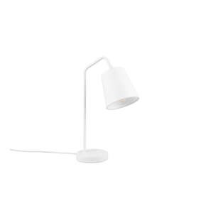 Biela stolová lampa s textilným tienidlom (výška  45 cm) Buddy – Trio