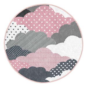 Ružový/sivý detský koberec ø 120 cm Comfort – Mila Home