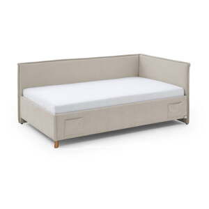 Béžová detská posteľ s úložným priestorom 90x200 cm Fun – Meise Möbel