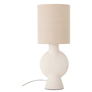 Béžová stolová lampa s textilným tienidlom (výška  54,5 cm) Sergio – Bloomingville