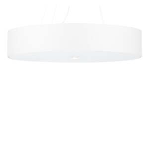 Biele závesné svietidlo s textilným tienidlom ø 70 cm Herra – Nice Lamps