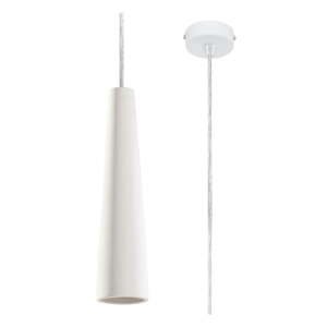 Biele závesné svietidlo s keramickým tienidlom ø 8 cm Alverna – Nice Lamps