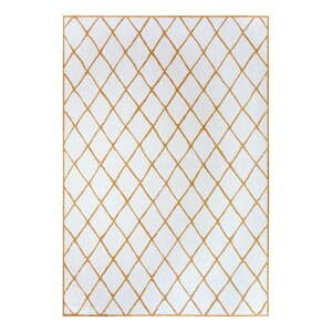 Okrovožltý/biely vonkajší koberec 80x150 cm Malaga – NORTHRUGS