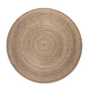 Obojstranný jutový okrúhly koberec v prírodnej farbe ø 200 cm Braided Grey – Hanse Home