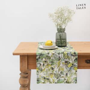 Ľanový behúň na stôl 40x200 cm Lotus – Linen Tales