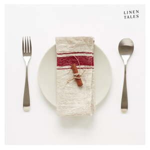 Ľanové obrúsky v súprave 2 ks Red Stripe Vintage – Linen Tales