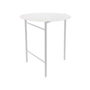 Biely kovový okrúhly jedálenský stôl ø 70 cm Disc – Zone