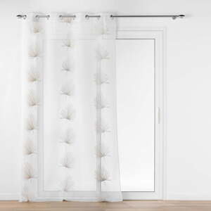 Biela/béžová záclona 140x280 cm Palmaris – douceur d'intérieur