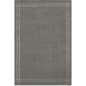 Antracitovosivý vlnený koberec 160x240 cm Calisia M Grid Rim – Agnella