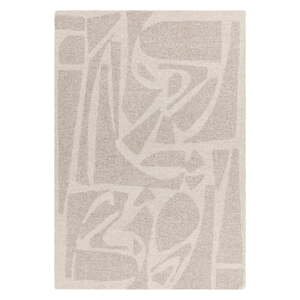 Krémovobiely ručne tkaný vlnený koberec 120x170 cm Loxley – Asiatic Carpets