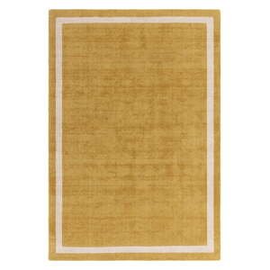 Okrovožltý ručne tkaný vlnený koberec 160x230 cm Albi – Asiatic Carpets