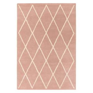 Ružový ručne tkaný vlnený koberec 80x150 cm Albany – Asiatic Carpets
