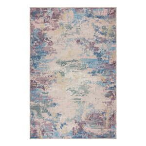 Modrý/fialový prateľný koberec s prímesou recyklovaných vlákien 120x170 cm Reid – Flair Rugs
