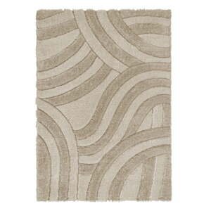 Béžový ručne tkaný koberec z recyklovaných vlákien 120x170 cm Velvet – Flair Rugs