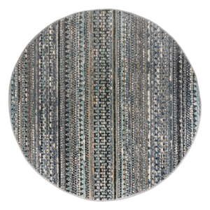 Modrý okrúhly koberec 140x140 cm Camino – Flair Rugs