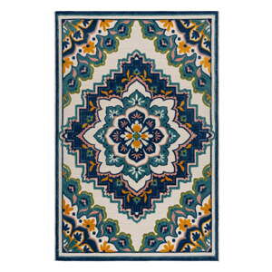 Modrý vonkajší koberec 160x230 cm Beach Floral – Flair Rugs