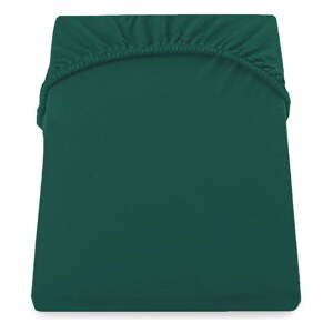 Zelená napínacia džersejová plachta 90x200 cm Amber – DecoKing