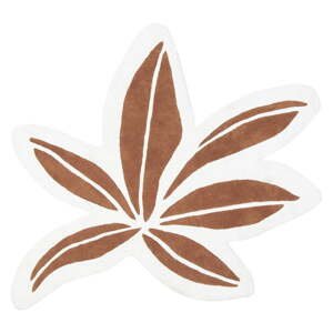 Hnedý detský koberec 140x120 cm Tropical Leaf – Lilipinso