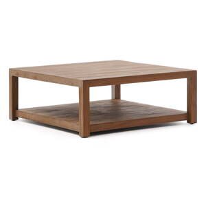 Konferenčný stolík z teakového dreva v prírodnej farbe 90x90 cm Sashi – Kave Home