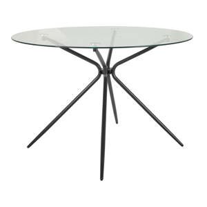 Okrúhly jedálenský stôl so sklenenou doskou ø 110 cm Silvie – Støraa