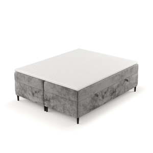 Tmavosivá boxspring posteľ s úložným priestorom 160x200 cm Araya – Maison de Rêve