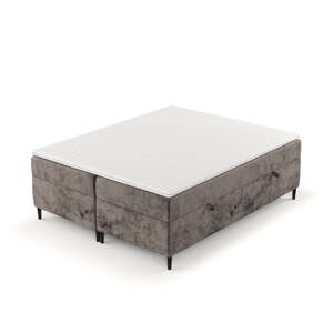 Hnedá boxspring posteľ s úložným priestorom 160x200 cm Araya – Maison de Rêve