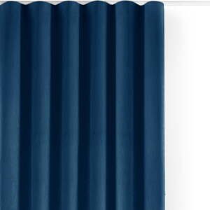 Modrý zamatový dimout záves 265x300 cm Velto – Filumi