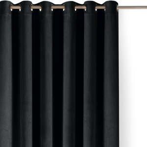 Čierny zamatový dimout záves 530x250 cm Velto – Filumi