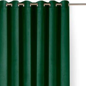 Zelený zamatový dimout záves 265x225 cm Velto – Filumi
