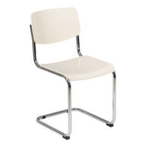 Biele jedálenské stoličky v súprave 4 ks Chrome – Ixia