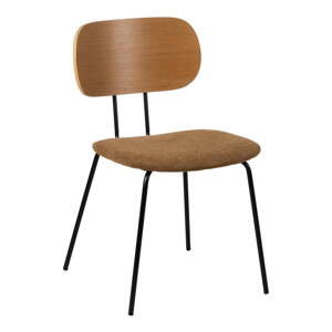 Jedálenská stolička v hnedej a prírodnej farbe v súprave 4 ks Cleo – Ixia
