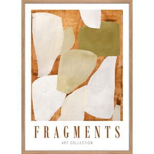 Plagát v ráme 52x72 cm Fragments    – Malerifabrikken