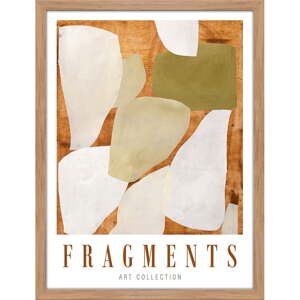 Plagát v ráme 32x42 cm Fragments   – Malerifabrikken