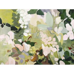 Obraz s ručne maľovanými prvkami 90x118 cm Green Garden   – Malerifabrikken