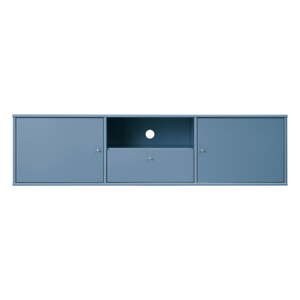 Modrý TV stolík 161x42 cm Mistral – Hammel Furniture