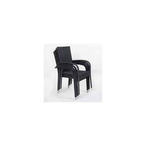 Čierne plastové záhradné stoličky v súprave 4 ks Paris – Bonami Essentials