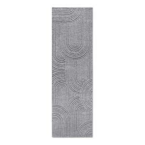 Sivý behúň 80x240 cm Chappe Light Grey – Elle Decoration