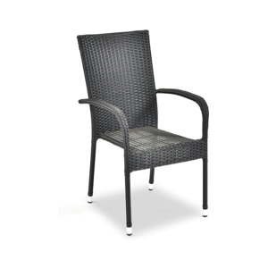 Čierne plastové záhradné stoličky v súprave 2 ks Paris – Bonami Essentials