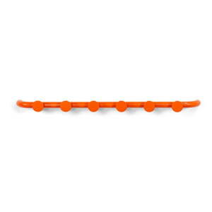 Oranžový kovový nástenný vešiak Retro – Spinder Design