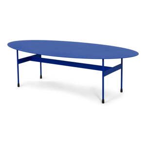 Modrý kovový konferenčný stolík 39x120 cm Mira – Spinder Design