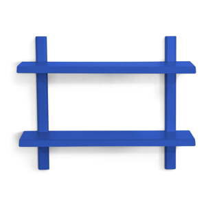 Modrá poschodová kovová polica 60 cm Hola – Spinder Design