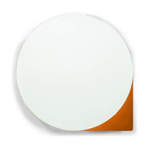 Kovová závesná/so zrkadlom kúpeľňová skrinka v tehlovej farbe 35x35 cm Sonnet – Spinder Design