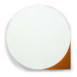 Kovová závesná/so zrkadlom kúpeľňová skrinka v tehlovej farbe 55x55 cm Sonnet – Spinder Design