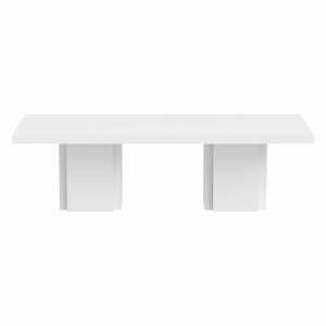 Lesklý biely jedálenský stôl TemaHome Dusk 002
