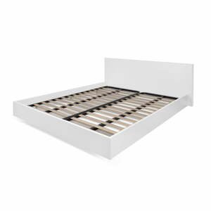 Biela posteľ TemaHome Float, 160 × 200 cm