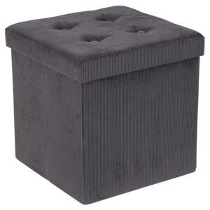 Carryhome SEDACÍ BOX, textil, kompozitné drevo, 38/38/38 cm