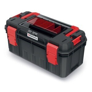 Kufr na nářadí XEBLOCCK SOLLID 55 x 28 x 26,4 cm černo-červený