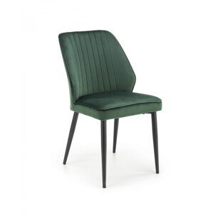 Designová stolička Rickie tmavozelená