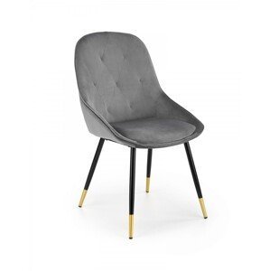 Designová stolička Liza sivá