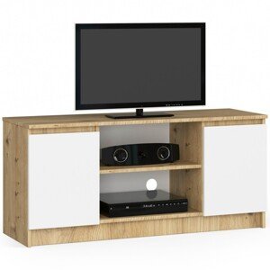TV stolík Tonon 120 cm dub artisan/biely